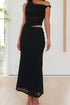 'Dramatique' Asymmetrical Sleeveless Dress - Celes Fashion